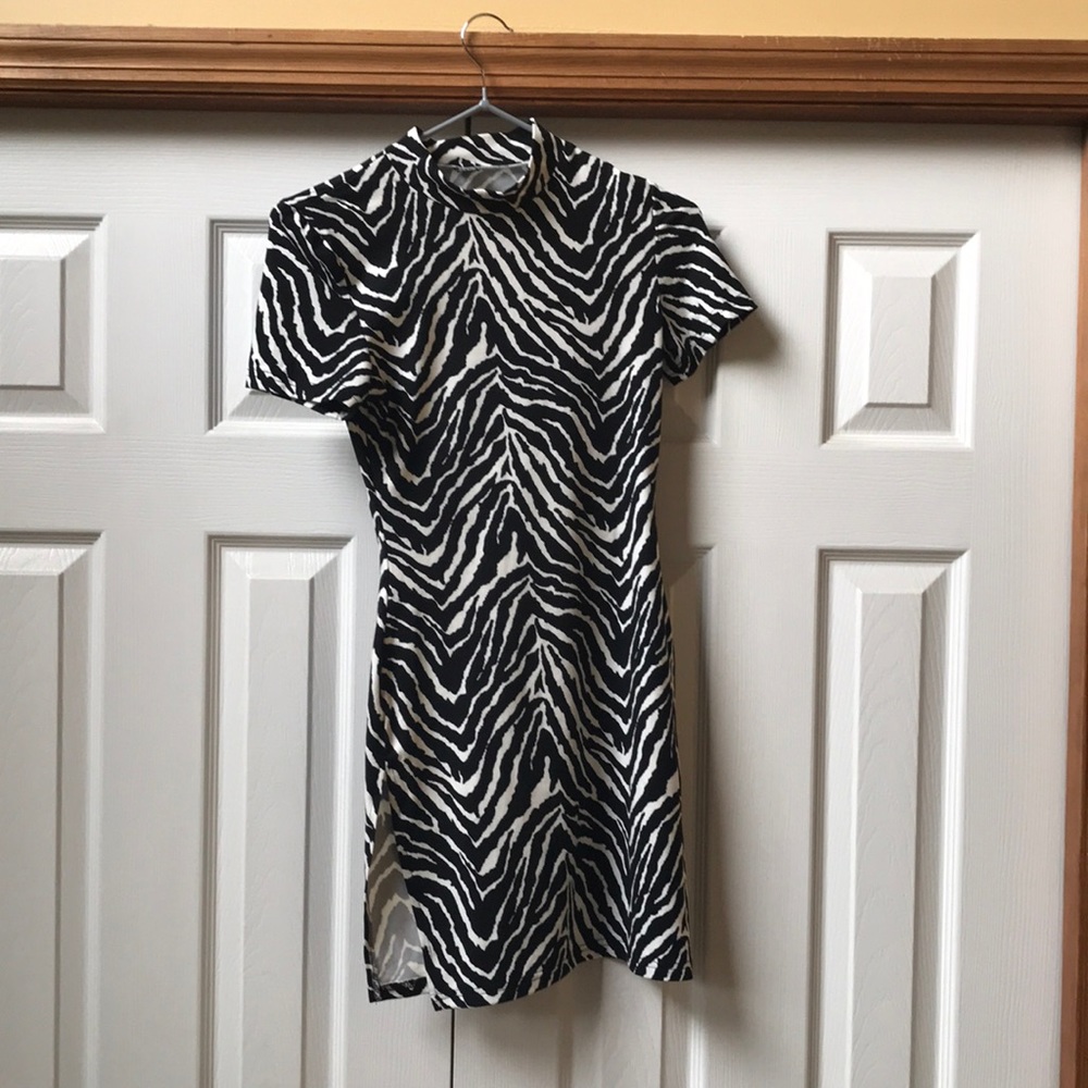 Zebra print dress